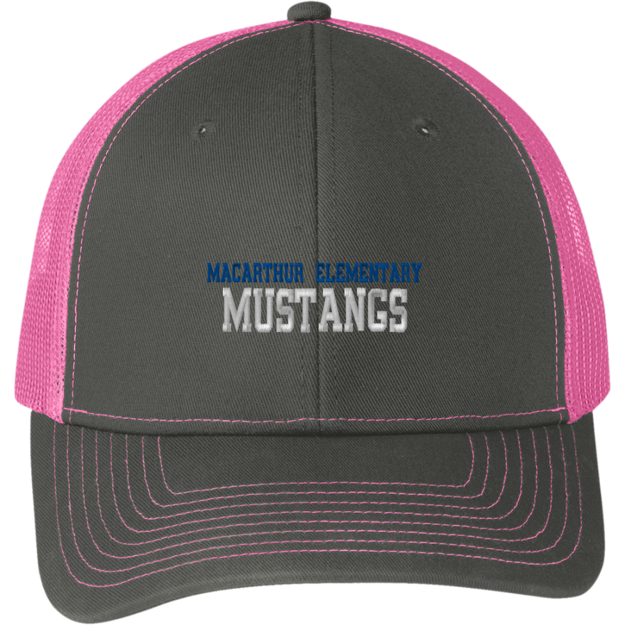 MacArthur Elementary Mustangs <span class="pdp-name-mascot">McArthur Elementary</span> Port Authority Snapback Trucker Cap
