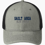 SAULT AREA HIGH SCHOOL BLUE DEVILS <span class="pdp-name-mascot">SAULT AREA BLUE DEVILS</span> Port Authority Snapback Trucker Cap Front Thumbnail