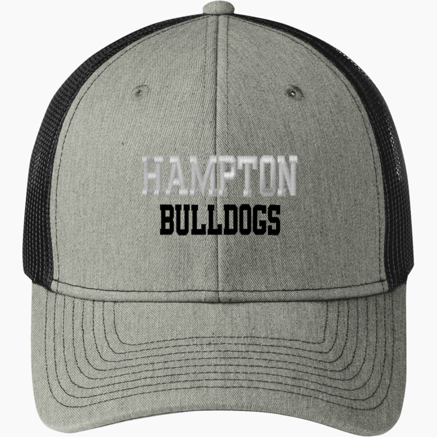HAMPTON HIGH SCHOOL BULLDOGS <span class="pdp-name-mascot">HAMPTON BULLDOGS</span> Port Authority Snapback Trucker Cap