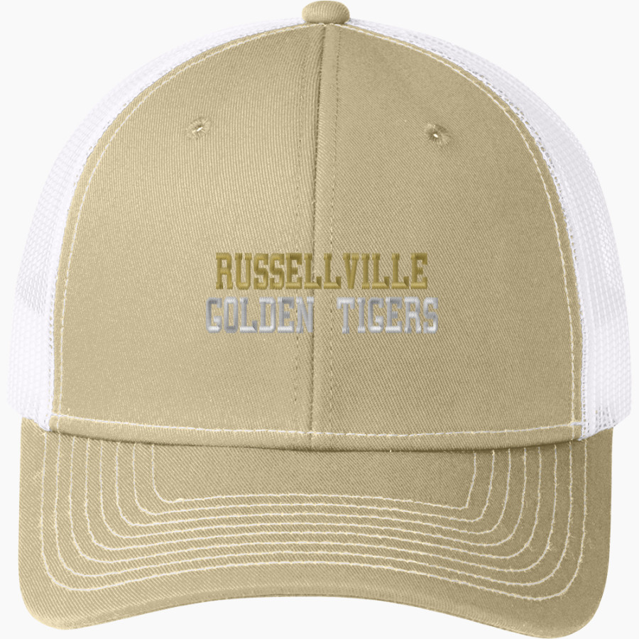 RUSSELLVILLE HIGH SCHOOL GOLDEN TIGERS <span class="pdp-name-mascot">RUSSELLVILLE GOLDEN TIGERS</span> Port Authority Snapback Trucker Cap