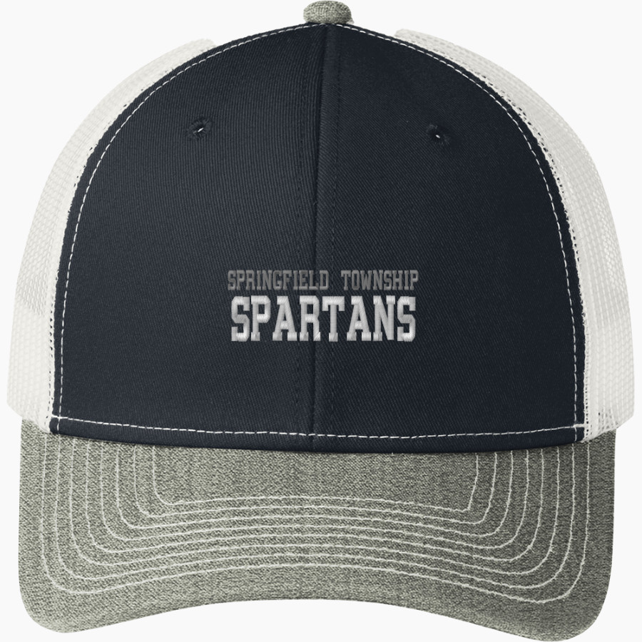 SPRINGFIELD TOWNSHIP HIGH SCHOOL SPARTANS <span class="pdp-name-mascot">SPRINGFIELD TOWNSHIP SPARTANS</span> Port Authority Snapback Trucker Cap