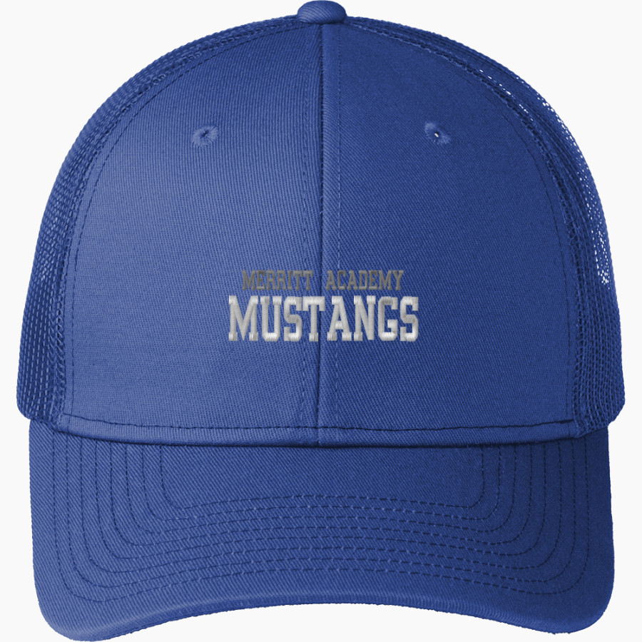 MERRITT ACADEMY HIGH SCHOOL MUSTANGS Port Authority Snapback Trucker Cap