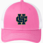 Bishop Heelan Crusaders Port Authority Snapback Trucker Cap Front Thumbnail