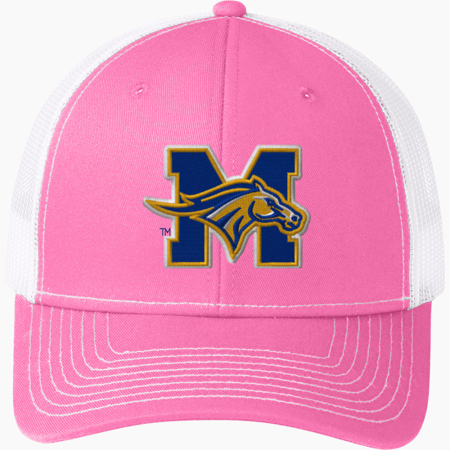 Monroe University-New Rochelle Mustangs Port Authority Snapback Trucker Cap