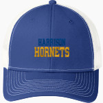 HARRISON COMMUNITY HIGH SCHOOL HORNETS Port Authority Snapback Trucker Cap Front Thumbnail