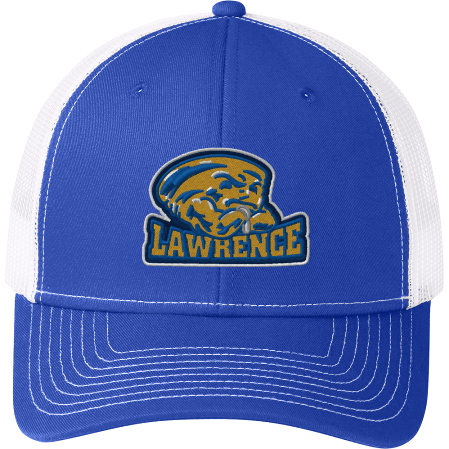 LAWRENCE HIGH SCHOOL GOLDEN TORNADOES <span class="pdp-name-mascot">LAWRENCE GOLDEN TORNADOES</span> Port Authority Snapback Trucker Cap