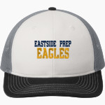 Eastside Prep Eagles Port Authority Snapback Trucker Cap Front Thumbnail