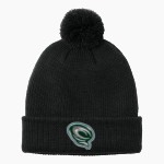 SCTCC Cyclones Online Apparel Store <span class="pdp-name-mascot">St Cloud Cyclones</span> Port Authority Cozy Pom Beanie Front Thumbnail