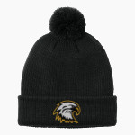 LINDBLOM MATH AND SCIENCE ACADEMY EAGLES Port Authority Cozy Pom Beanie Front Thumbnail