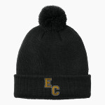 EAST CENTRAL HIGH SCHOOL HORNETS Port Authority Cozy Pom Beanie Front Thumbnail