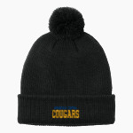 Greenfield Central Cougars Online Store <span class="pdp-name-mascot">Greenfield-Central Cougars</span> Port Authority Cozy Pom Beanie Front Thumbnail