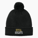 ROYAL HIGH SCHOOL KNIGHTS <span class="pdp-name-mascot">ROYAL KNIGHTS</span> Port Authority Cozy Pom Beanie Front Thumbnail