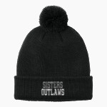 Sisters Outlaws Port Authority Cozy Pom Beanie Front Thumbnail