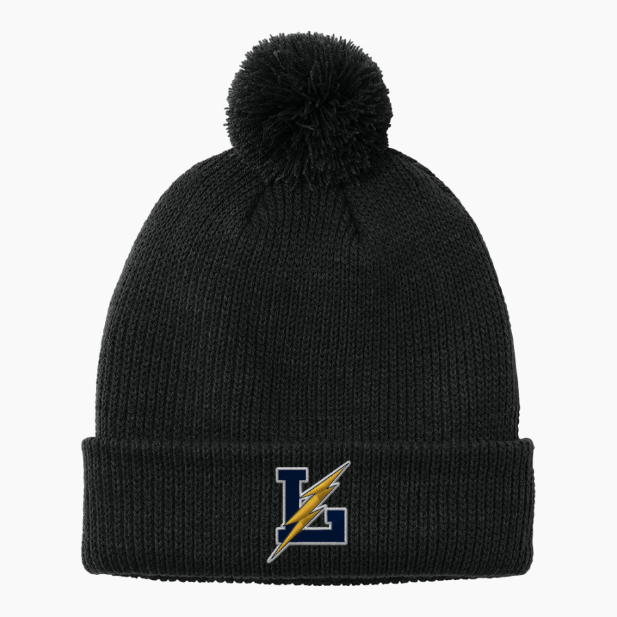 LITTLESTOWN HIGH SCHOOL THUNDERBOLTS Port Authority Cozy Pom Beanie