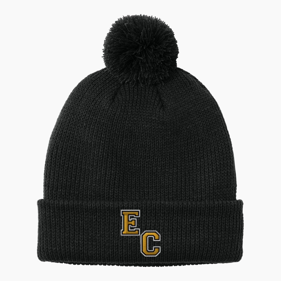 EAST CENTRAL HIGH SCHOOL HORNETS Port Authority Cozy Pom Beanie
