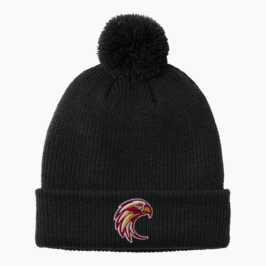 THE DALLES HIGH SCHOOL RIVERHAWKS Port Authority Cozy Pom Beanie