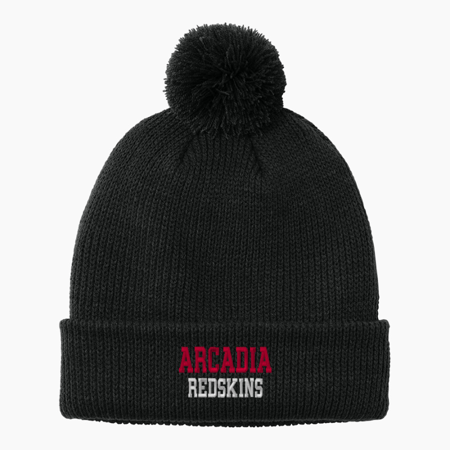 ARCADIA REDSKINS #redskinnation Port Authority Cozy Pom Beanie
