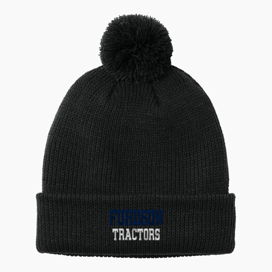 FORDSON HIGH SCHOOL TRACTORS ONLINE STORE <span class="pdp-name-mascot">FORDSON TRACTORS</span> Port Authority Cozy Pom Beanie