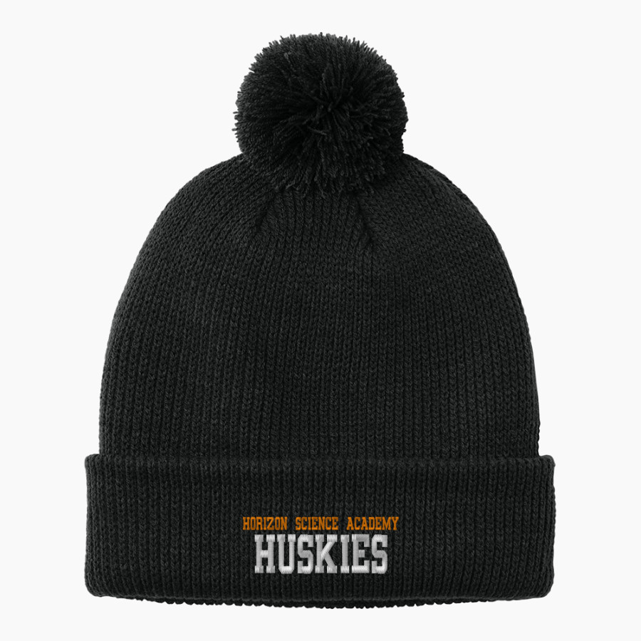 Horizon Science Academy Huskies <span class="pdp-name-mascot">Horizon Science Academy Huskies</span> Port Authority Cozy Pom Beanie