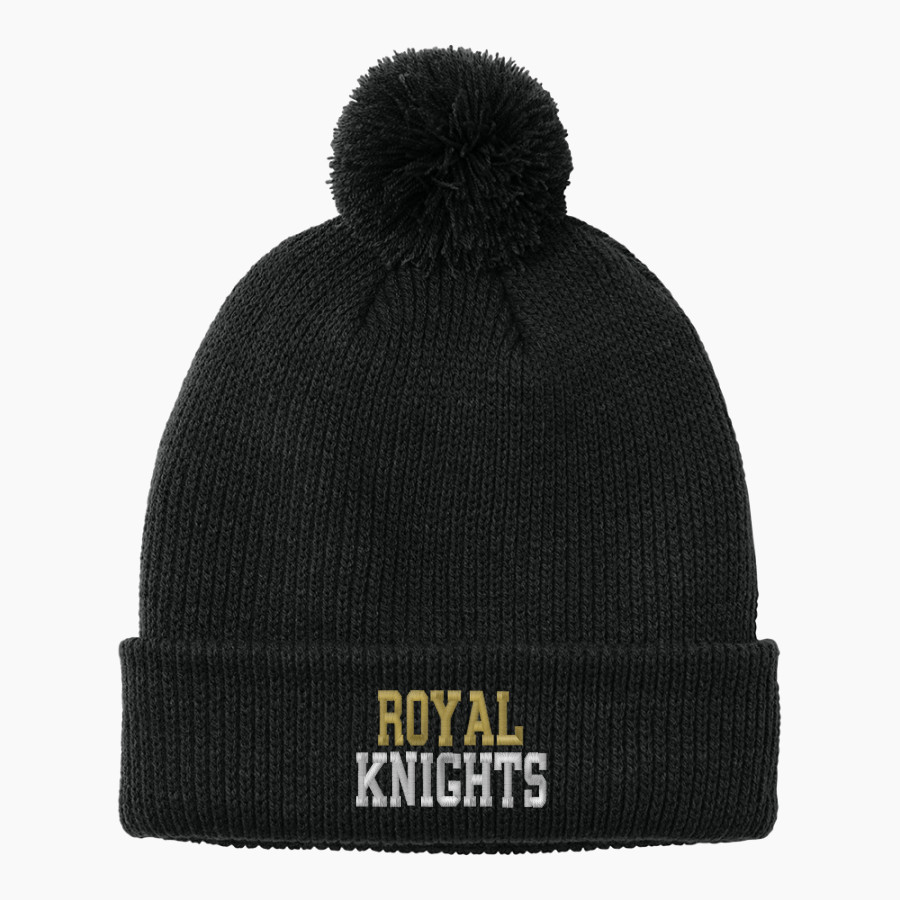 ROYAL HIGH SCHOOL KNIGHTS <span class="pdp-name-mascot">ROYAL KNIGHTS</span> Port Authority Cozy Pom Beanie