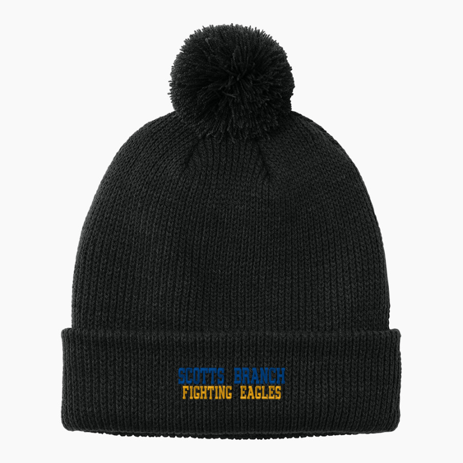 SCOTTS BRANCH HIGH SCHOOL FIGHTING EAGLES <span class="pdp-name-mascot">SCOTTS BRANCH FIGHTING EAGLES</span> Port Authority Cozy Pom Beanie