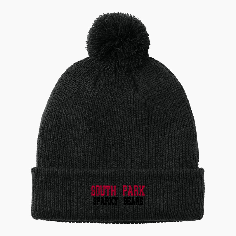 SOUTH PARK HIGH SCHOOL SPARKY BEARS <span class="pdp-name-mascot">SOUTH PARK SPARKY BEARS</span> Port Authority Cozy Pom Beanie