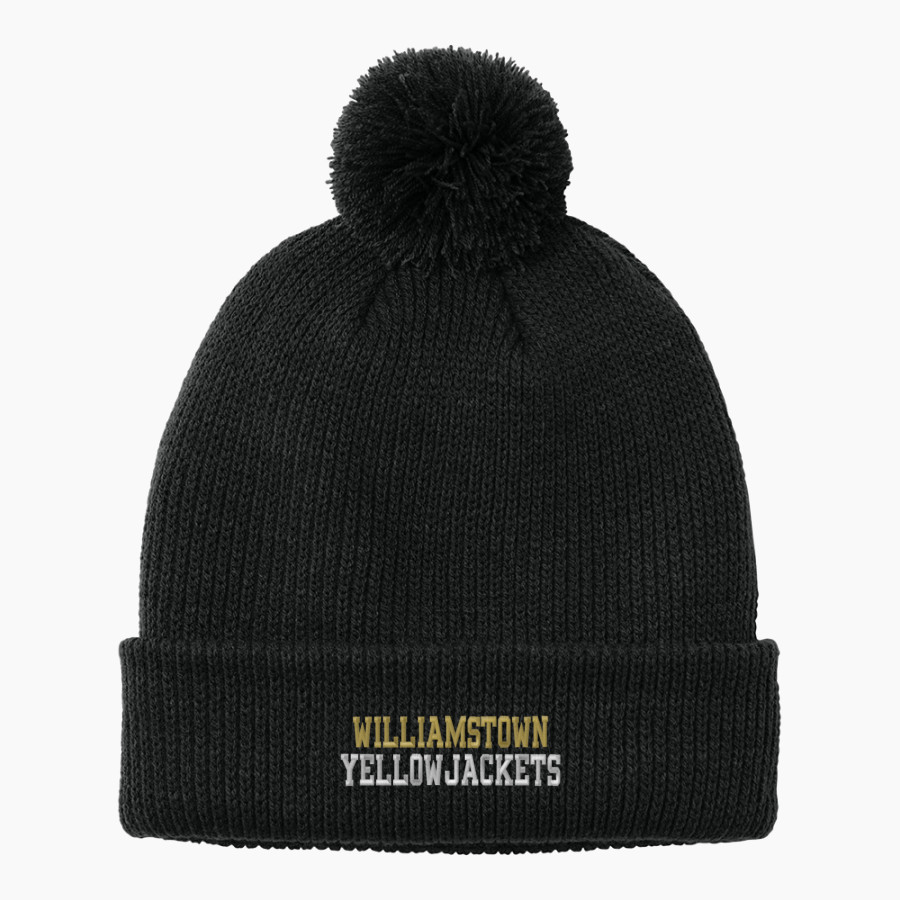 WILLIAMSTOWN HIGH SCHOOL YELLOWJACKETS <span class="pdp-name-mascot">WILLIAMSTOWN YELLOWJACKETS</span> Port Authority Cozy Pom Beanie