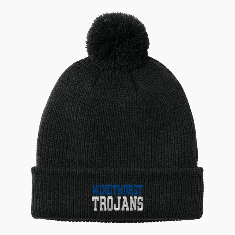 WINDTHORST HIGH SCHOOL TROJANS <span class="pdp-name-mascot">WINDTHORST TROJANS</span> Port Authority Cozy Pom Beanie