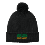 WINDSOR HIGH SCHOOL YELLOW JACKETS <span class="pdp-name-mascot">WINDSOR YELLOW JACKETS</span> Port Authority Cozy Pom Beanie Front Thumbnail