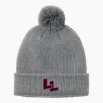 LOCKHART HIGH SCHOOL LIONS Port Authority Cozy Pom Beanie Front Thumbnail