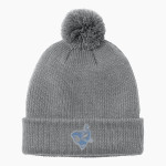 Tufts Jumbos Port Authority Cozy Pom Beanie Front Thumbnail
