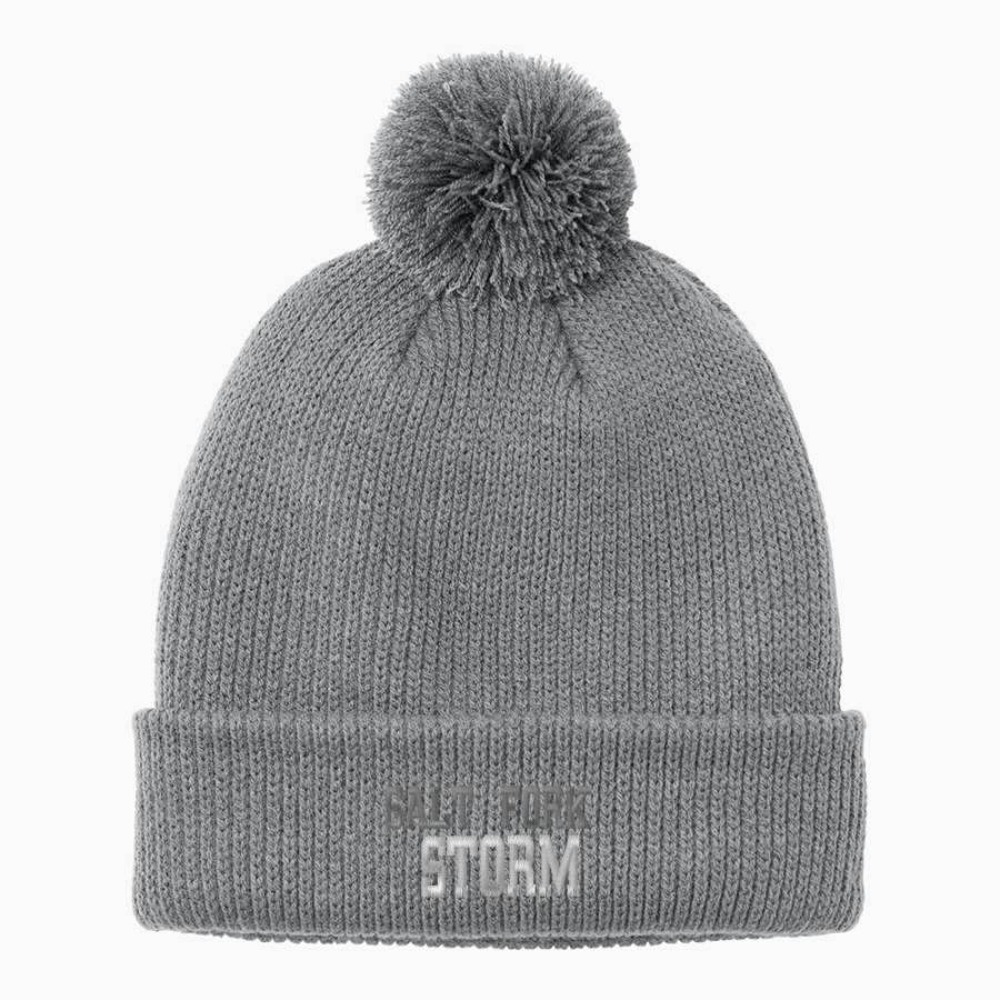Salt Fork Storm <span class="pdp-name-mascot">Salt Fork Storm</span> Port Authority Cozy Pom Beanie