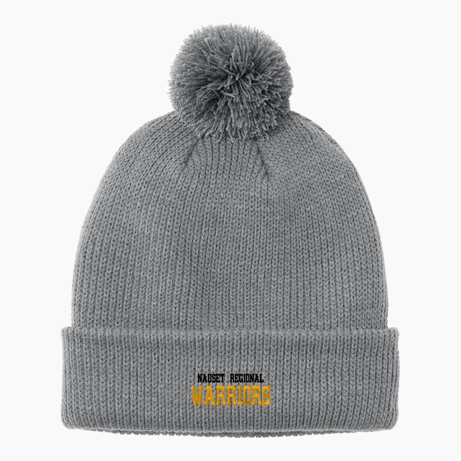 NAUSET REGIONAL HIGH SCHOOL WARRIORS <span class="pdp-name-mascot">NAUSET REGIONAL WARRIORS</span> Port Authority Cozy Pom Beanie