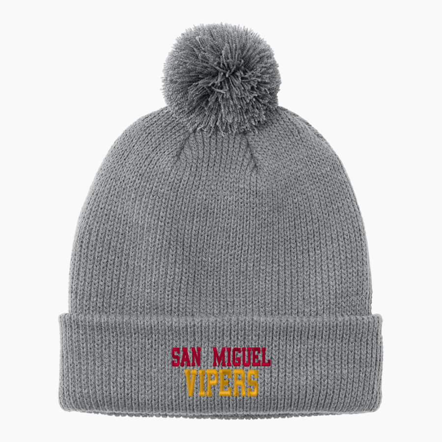 SAN MIGUEL HIGH SCHOOL VIPERS <span class="pdp-name-mascot">SAN MIGUEL VIPERS</span> Port Authority Cozy Pom Beanie