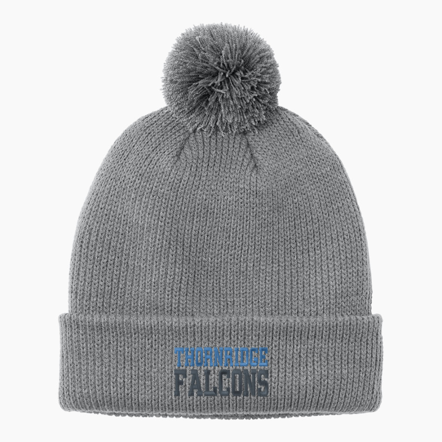 THORNRIDGE HIGH SCHOOL FALCONS <span class="pdp-name-mascot">THORNRIDGE FALCONS</span> Port Authority Cozy Pom Beanie