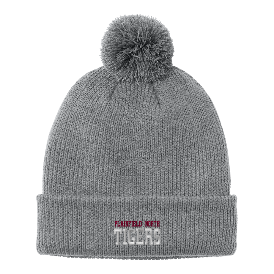 PLAINFIELD NORTH HIGH SCHOOL TIGERS <span class="pdp-name-mascot">PLAINFIELD NORTH TIGERS</span> Port Authority Cozy Pom Beanie