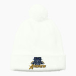 Andrew Tigers <span class="pdp-name-mascot">Andrew College Tigers</span> Port Authority Cozy Pom Beanie Front Thumbnail