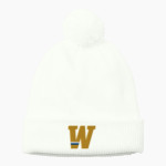 Widener University Pride Online Store Port Authority Cozy Pom Beanie Front Thumbnail