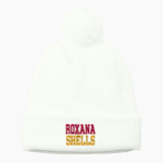 Roxana Shells <span class="pdp-name-mascot">Roxana Shells</span> Port Authority Cozy Pom Beanie Front Thumbnail