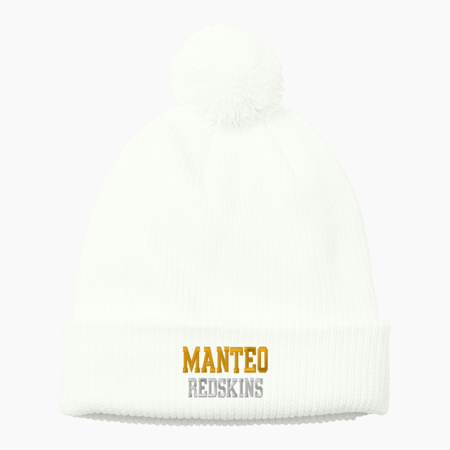 Manteo Redskins <span class="pdp-name-mascot">Manteo Redskins</span> Port Authority Cozy Pom Beanie