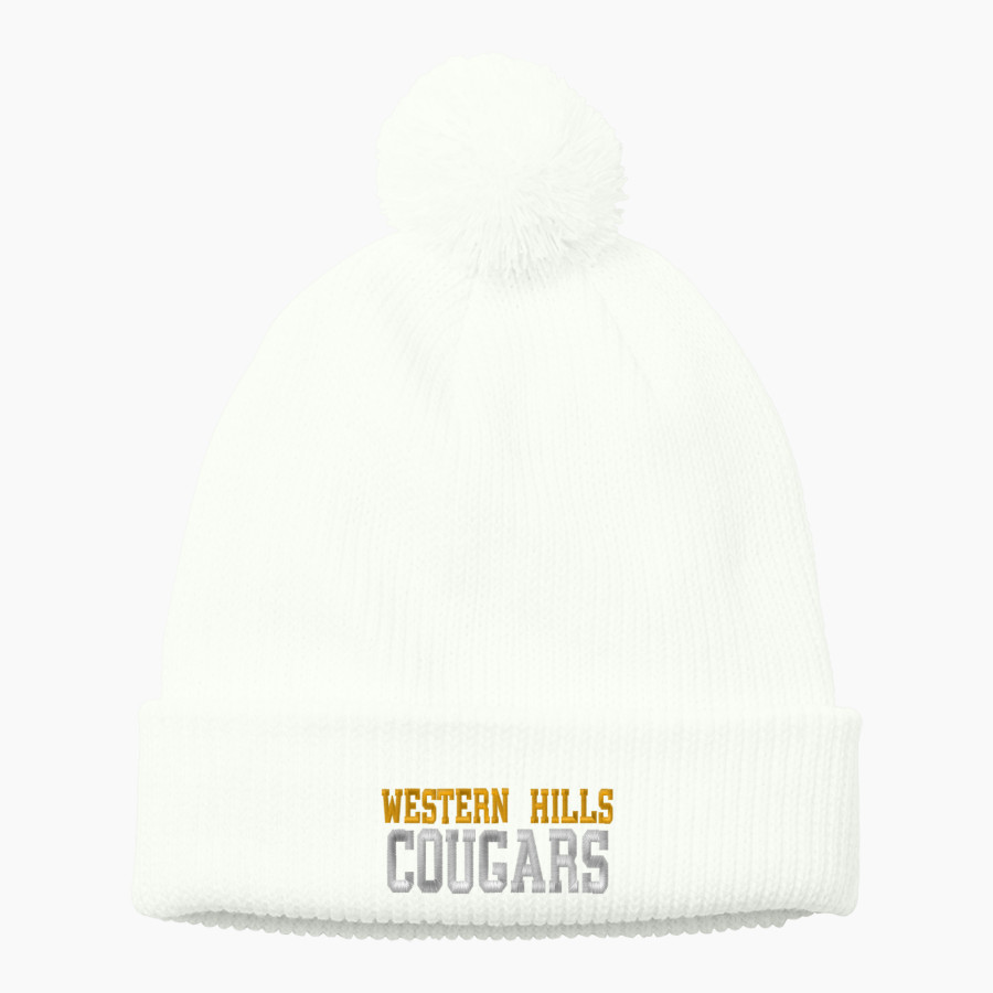 Western Hills Cougars <span class="pdp-name-mascot">Western Hills Cougars</span> Port Authority Cozy Pom Beanie