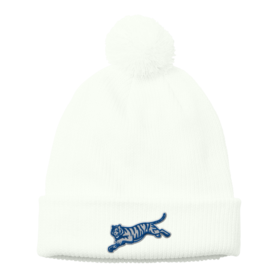 Crow Tigers <span class="pdp-name-mascot">Crow Middle School Tigers</span> Port Authority Cozy Pom Beanie
