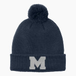 Marietta Blue Devils <span class="pdp-name-mascot">Marietta Blue Devils</span> Port Authority Cozy Pom Beanie Front Thumbnail