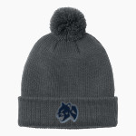 The New School Cougars Port Authority Cozy Pom Beanie Front Thumbnail