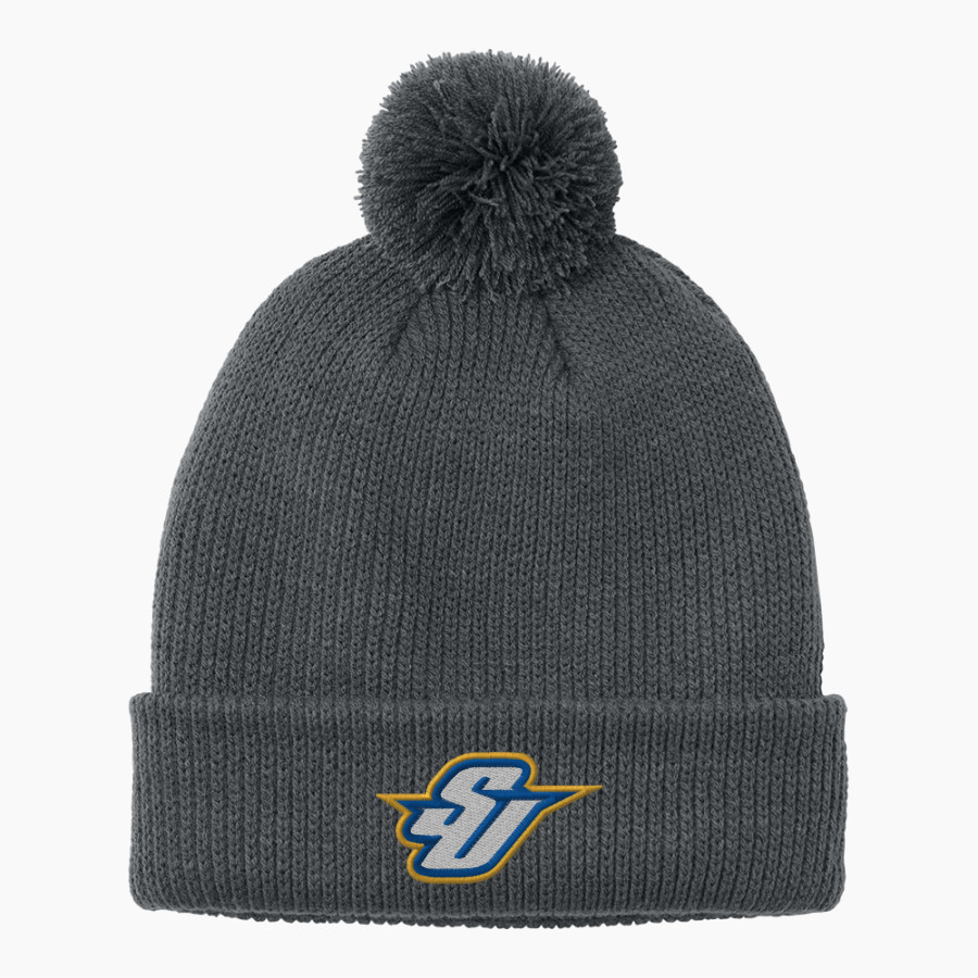 Spalding University Eagles <span class="pdp-name-mascot">Spalding University Eagles</span> Port Authority Cozy Pom Beanie