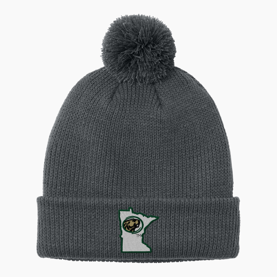 Bemidji State Athletics <span class="pdp-name-mascot">Bemidji State Beavers</span> Port Authority Cozy Pom Beanie
