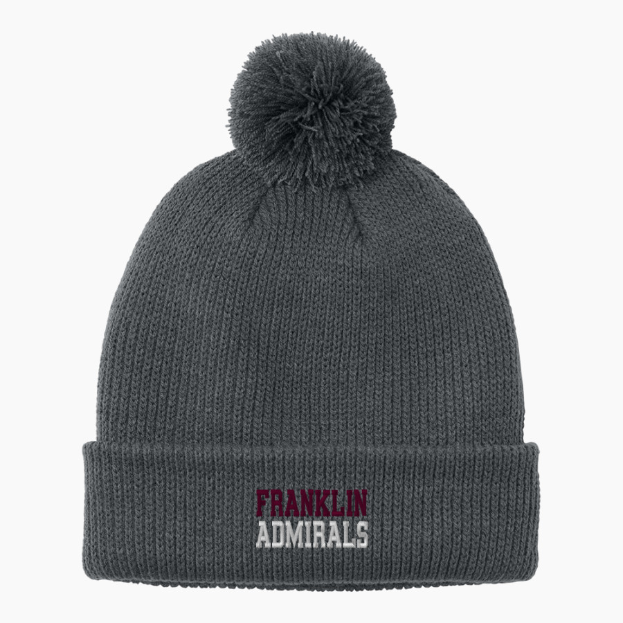 FRANKLIN HIGH SCHOOL REBELS <span class="pdp-name-mascot">FRANKLIN REBELS</span> Port Authority Cozy Pom Beanie