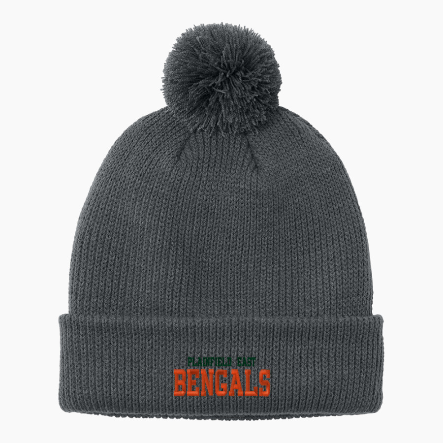 Plainfield East Bengals Port Authority Cozy Pom Beanie
