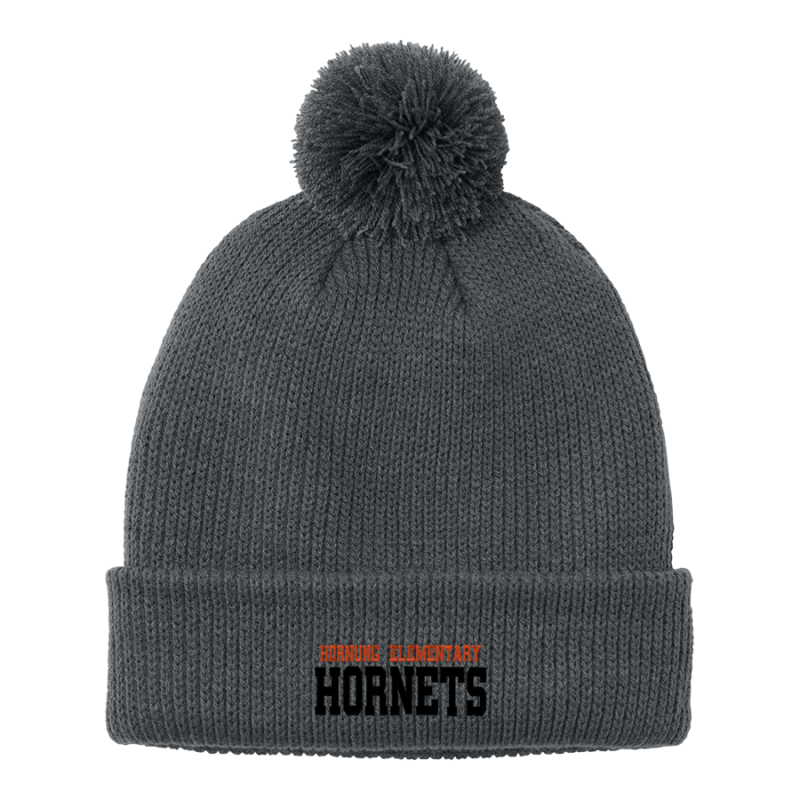 Hornung Elementary Hornets <span class="pdp-name-mascot">Hornung Elementary Hornets</span> Port Authority Cozy Pom Beanie