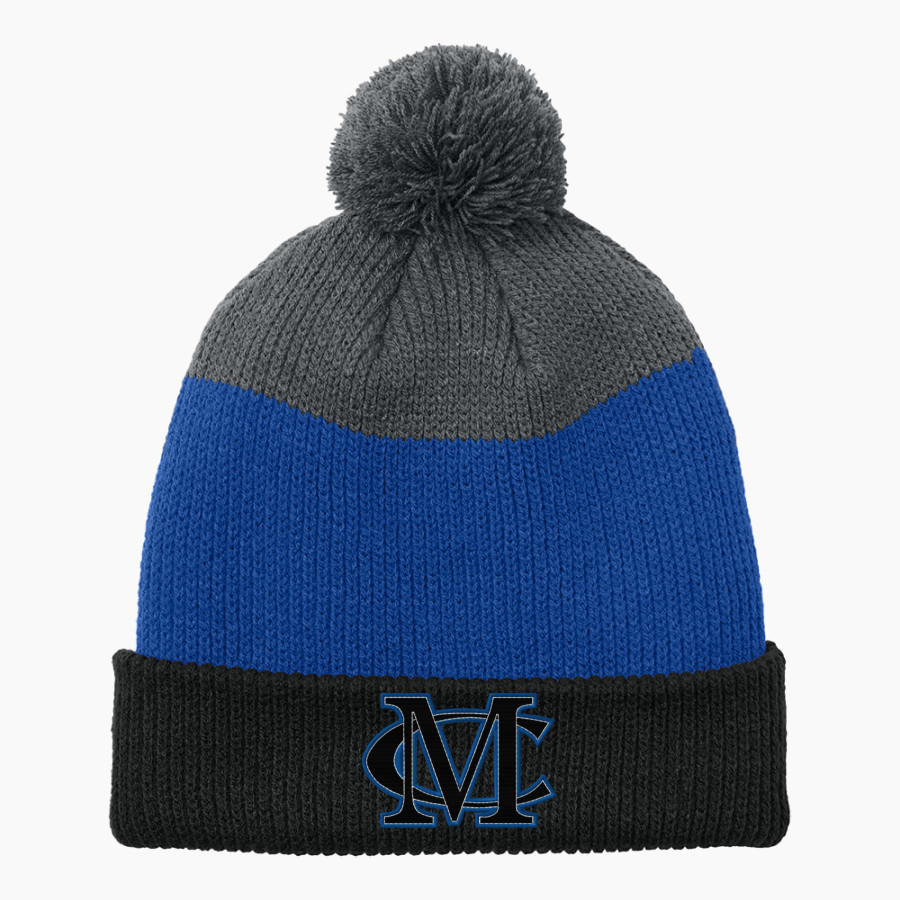 Mason Creek Wolves <span class="pdp-name-mascot">Mason Creek Wolves</span> Port Authority Cozy Striped Pom Beanie